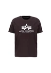 Alpha Industries Herren Basic T-Shirt Grau/Lila/Dunkelgrau/Fliederfarben/Dunkelbraun/Schwarz/Rosa