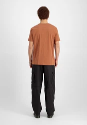 Alpha Industries Herren Basic T-Shirt Orange/Braun