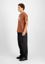 Alpha Industries Herren Basic T-Shirt Orange/Braun