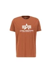Alpha Industries Herren Basic T-Shirt Orange/Braun