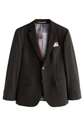 Next Baukastensakko Motion Flex Stretch Slim Fit Anzugsakko Dunkelgrau/Schwarz/Dunkelbraun/Braun
