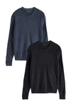 Next Rundhalspullover 2er-Pack Dunkelblau/Blau/Schwarz