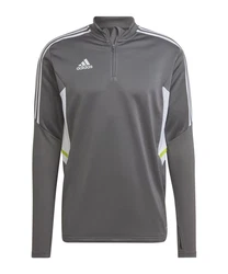 adidas Performance Sweatshirt Condivo 22 HalfZip Hellgrau/Grau/Dunkelgrau
