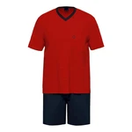 Ammann Shorty GOTS Schlafanzug (2 tlg) Rot/Dunkelrot
