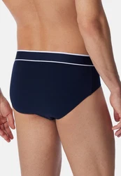 Schiesser Slip 95/5 Organic Cotton Rio Slip (Spar-Set) Dunkelblau/Blau
