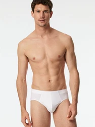 Schiesser Slip Premium Cotton Weiß/Creme
