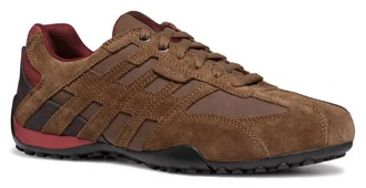 Geox Sneaker U4507A 022EK Schnürschuh Braun/Dunkelbraun