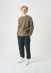 Cleptomanicx Sweatshirt Noitch Khaki/Beige/Braun/Dunkelgrün