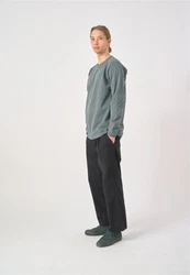 Cleptomanicx Sweatshirt Ligull Hellblau/Hellgrün/Dunkelgrün/Grün/Grau/Hellgrau