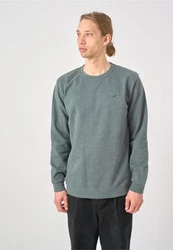 Cleptomanicx Sweatshirt Ligull Hellblau/Hellgrün/Dunkelgrün/Grün/Grau/Hellgrau