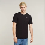 G-STAR T-Shirt Slim Base Schwarz/Beige/Grün G-STAR T-Shirt Slim Base Schwarz/Beige/Grün