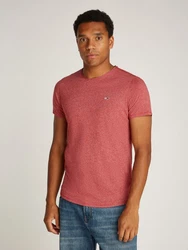 Tommy Jeans T-Shirt TJM SLIM JASPE C NECK Rot/Dunkelrot