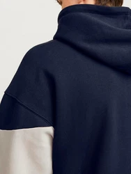 JACK & JONES Sweatshirt 'JJELegacy'BLOCKING SWEAT HOOD Hellblau/Dunkelblau/Blau/Grau