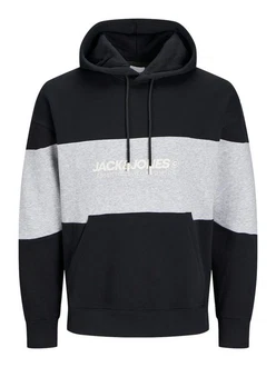 JACK & JONES Sweatshirt 'JJELegacy'BLOCKING SWEAT HOOD Schwarz/Dunkelblau/Hellblau/Mischfarben/Hellgrau/Dunkelgrau JACK & JONES Sweatshirt 'JJELegacy'BLOCKING SWEAT HOOD Schwarz/Dunkelblau/Hellblau/Mischfarben/Hellgrau/Dunkelgrau