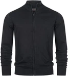 Indicode Strickjacke INChancellor Schwarz/Dunkelgrau/Dunkelblau/Grau