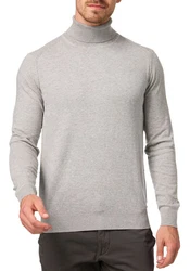 Indicode Rollkragenpullover INBurns Grau/Beige/Hellgrau/Braun