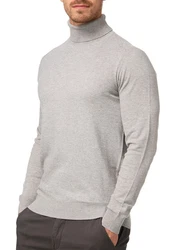 Indicode Rollkragenpullover INBurns Grau/Beige/Hellgrau/Braun