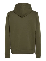 Tommy Jeans Sweatshirt TJM REG LINEAR GOLD HOOD EXT Dunkelgrün