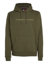 Sweatshirt TJM REG LINEAR GOLD HOOD EXT besticktes Markenlogo auf Brusthhe