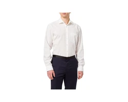 seidensticker Langarmhemd uni regular fit Dunkelblau/Weiß/Grau/Creme