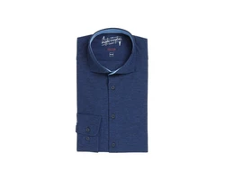 Hatico Langarmhemd regular fit Dunkelblau/Blau/Hellblau