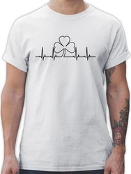 Shirtracer T-Shirt Kleeblatt Herzschlag St. Patricks Day 