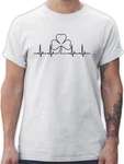 Shirtracer T-Shirt Kleeblatt Herzschlag St. Patricks Day 