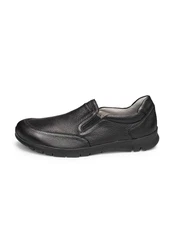 Vitaform Herrenschuhe Slipper Hirschleder Schwarz