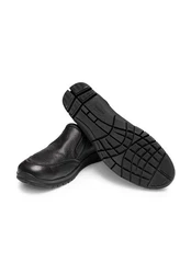 Vitaform Herrenschuhe Slipper Hirschleder Schwarz