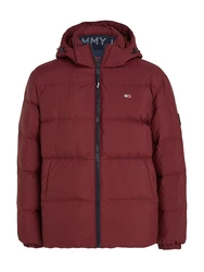 Tommy Jeans Jacke 'Essential' Dunkelrot/Rot/Bordeaux