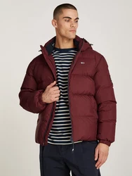 Tommy Jeans Jacke 'Essential' Dunkelrot/Rot/Bordeaux