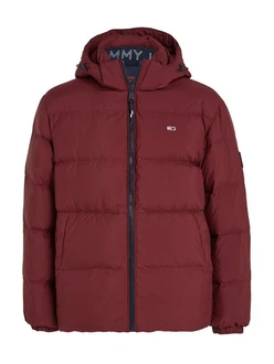 Tommy Jeans Jacke 'Essential' Dunkelrot/Rot/Bordeaux