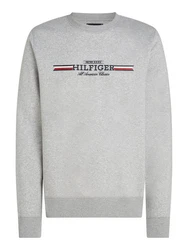 Tommy Hilfiger Sweatshirt Hilfiger Stripe Sweatshirt grau/mehrfarbig
