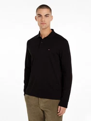 Tommy Hilfiger Langarm-Poloshirt L/S LIQUID COTTON REG POLO Schwarz/Lila/Dunkelbraun/Dunkelblau/Dunkelrot