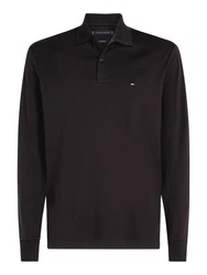 Tommy Hilfiger Langarm-Poloshirt L/S LIQUID COTTON REG POLO Schwarz/Lila/Dunkelbraun/Dunkelblau/Dunkelrot