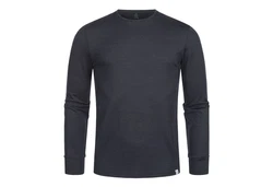 Tom Fyfe Longsleeve Merino Herren Dunkelblau/Dunkelgrau