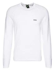 BOSS GREEN Strickpullover Sweatshirt Perform-X_CN grün