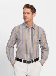 Witt Funktionshemd Langarmhemd Mischfarben/Beige/Rot/Braun