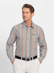 Witt Funktionshemd Langarmhemd Mischfarben/Beige/Rot/Braun