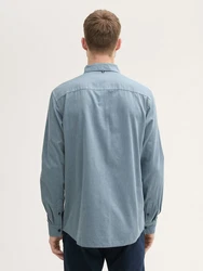 TOM TAILOR Langarmhemd Hellblau/Grau/Blau