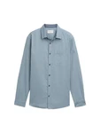TOM TAILOR Langarmhemd Hellblau/Grau/Blau