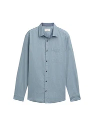 TOM TAILOR Langarmhemd Hellblau/Grau/Blau