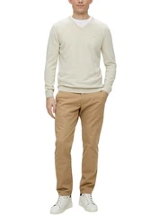 s.Oliver Strickpullover Khaki/Beige/Braun