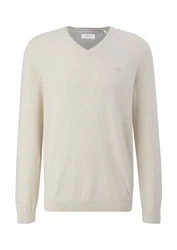 s.Oliver Strickpullover Khaki/Beige/Braun
