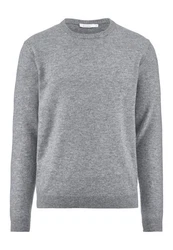 Hessnatur Strickpullover Grau/Hellgrau/Dunkelgrau