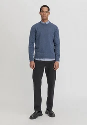 Hessnatur Strickpullover Dunkelblau/Blau/Grau/Hellblau