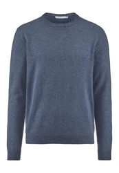 Hessnatur Strickpullover Dunkelblau/Blau/Grau/Hellblau