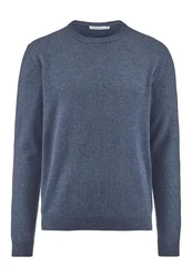 Hessnatur Strickpullover Dunkelblau/Blau/Grau/Hellblau