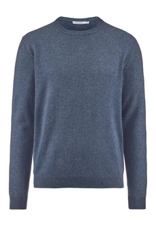Hessnatur Strickpullover Dunkelblau/Blau/Grau/Hellblau