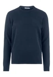 Hessnatur Strickpullover Dunkelblau/Blau